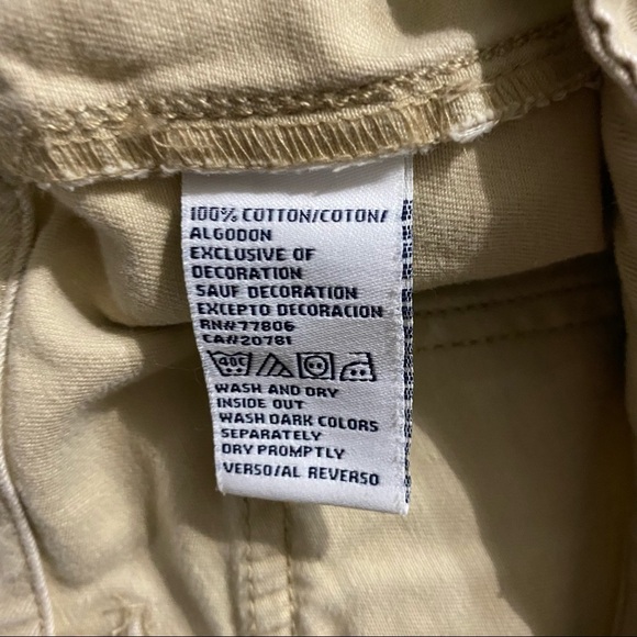 Tommy Hilfiger Khaki Cotton Chino Shorts - Picture 4 of 4